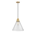 thumbnail image 3 of Innovations Lighting 201Csw-14-12-L Cone Pendant Cone 12" Wide Pendant - Satin Gold /, 3 of 5