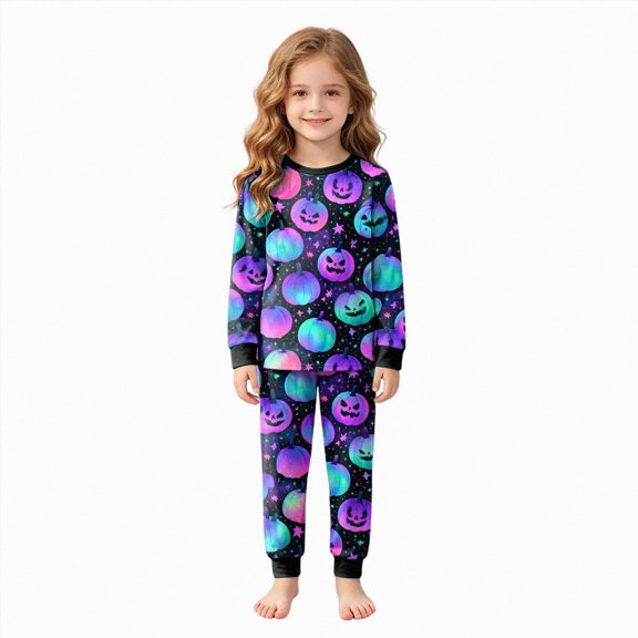 Leey-World Boys Halloween Pjs Baby Boys Girls Pajama Sets Toddler Long Sleeve Sleepwear Sets Rayon from Bamboo Pajamas Sets