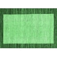 thumbnail image 1 of Ahgly Company Indoor Rectangle Oriental Emerald Green Modern Area Rugs, 2' x 4', 1 of 4