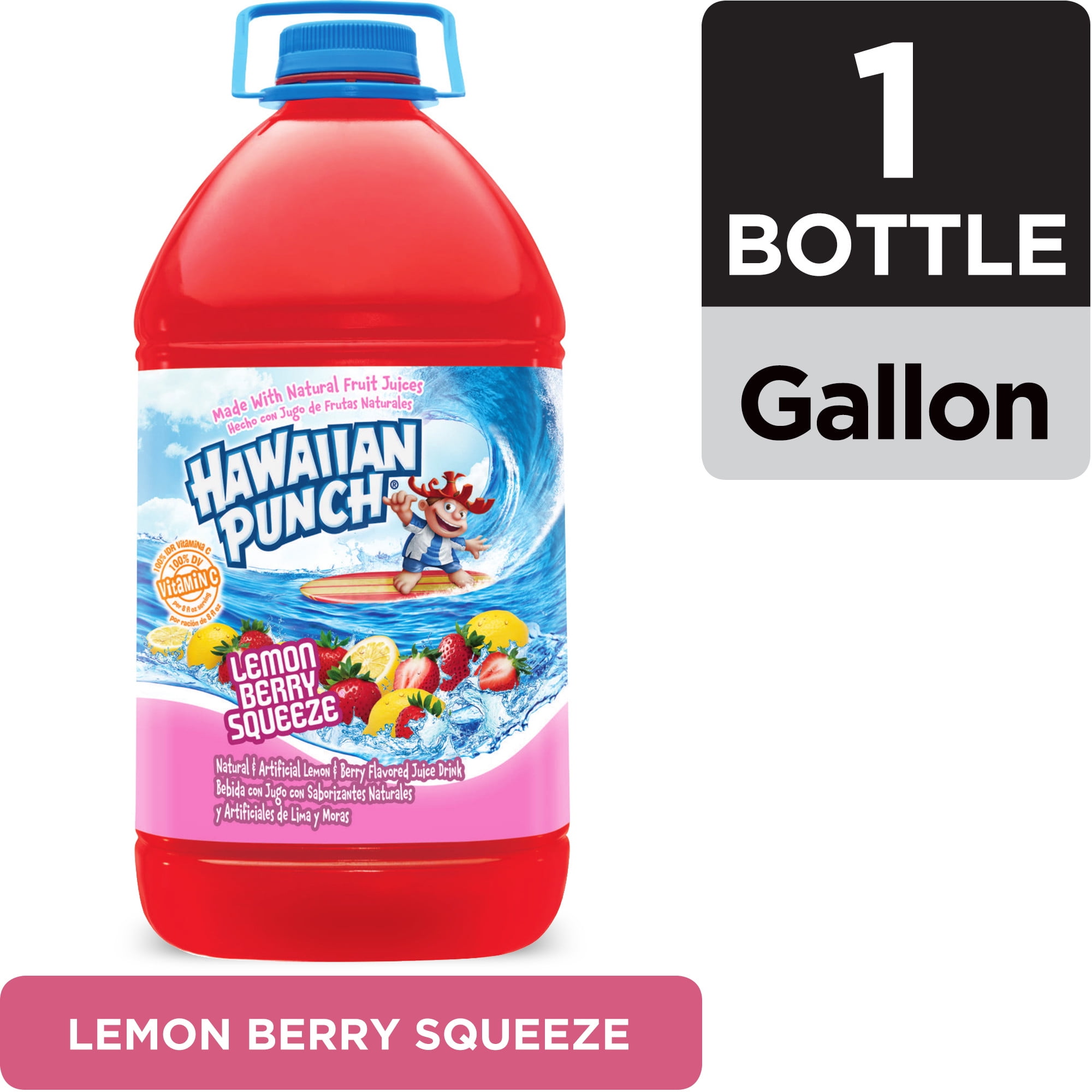 Hawaiian Punch Lemon Berry Squeeze, Juice Drink, 1 gal bottle Walmart