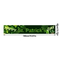 thumbnail image 3 of Meggemo St Patrick's Day Banner Festive Atmosphere Decor Green Clover Themed Hanging Banner For Home Party Garden Indoor Outdoor Holiday Celebrations Decor, 3 of 6