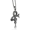 thumbnail image 2 of Ankh with Eye Of Horus Necklace, Oxidized Pagan Cross Necklace in Silver, Ancient Egyptian Mythology Necklace For Best Friend, Cool Necklace, 2 of 5