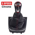 thumbnail image 1 of For VW Volkswagen Golf 5/6 MK5/6 Scirocco(2009) Octavia Manual Gear Shift Knob Shifter Pen 5 6 Speed Handball Car Styling Chrome-5Speed-Boot, 1 of 5