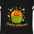 thumbnail image 4 of Inktastic Happy Halloween- cute pumpkin cupcake Boys or Girls Toddler T-Shirt, 4 of 5