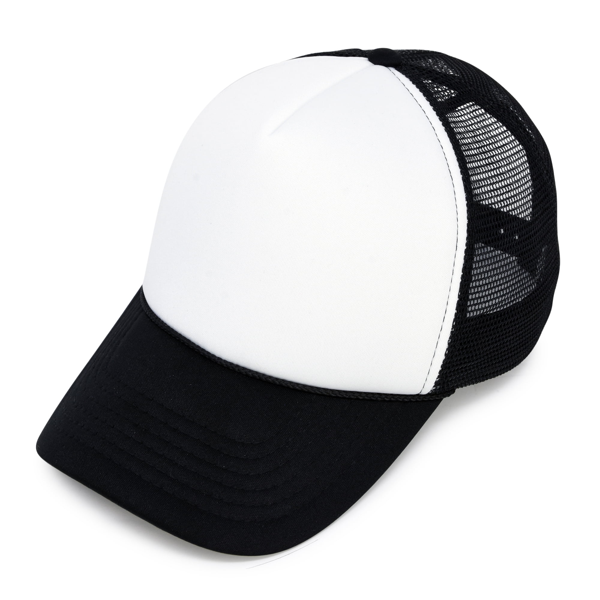 552 Luke C-Ombs Kids Adjustable Mesh Sports Hats Baseball Trucker Cap for Boys and Girls Black