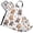 Cartoon Bears and Leaf, variant on Cartoon Koala and Leaf 5 Pcs Kitchen Set Heat Resistant Oven Mitts and Non-Slip Pot Holders with Adjustable Cooking Apron