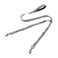 thumbnail image 2 of Cififendec Dual Dog Shock Absorbing Leash, 4.92ft, Reflective Bungee Two Way Splitter Walking Rope for Two Dogs Outdoor Hiking Training, 2 of 5