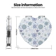 thumbnail image 3 of Goofa Retro ice blue snowflakes Pattern Pocket Mirror, Portable Makeup Mirror,Travel Makeup Mirror,Dual-Sided Compact Mirror,Gift Makeup Mirror-Heart Shape, 3 of 9