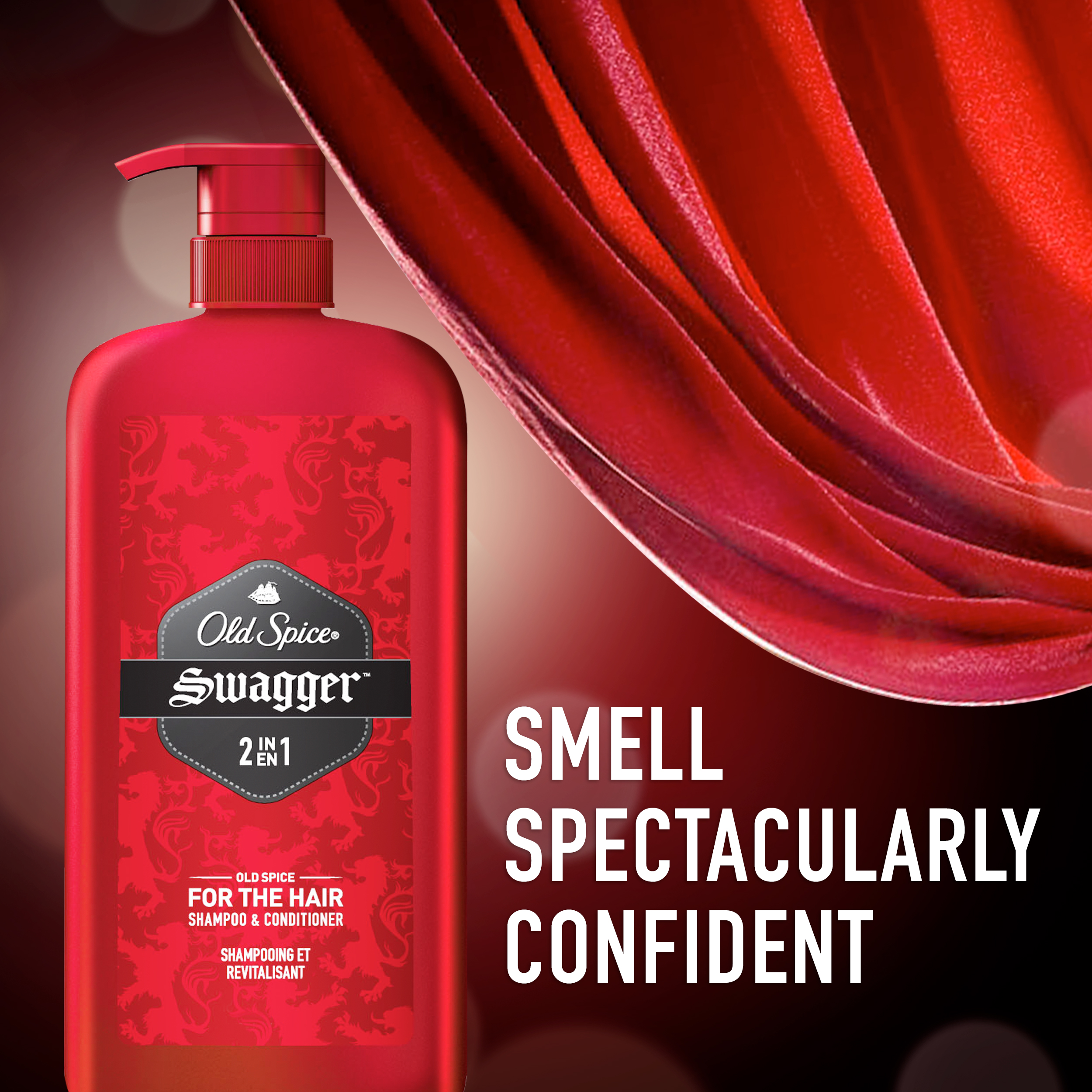 Old Spice Mens 2 in 1 Shampoo and Conditioner, Swagger, 32 fl oz