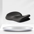 thumbnail image 1 of Cojín de asiento de espuma viscoelástica Soledad extraíble con cremallera negro, 1 of 9