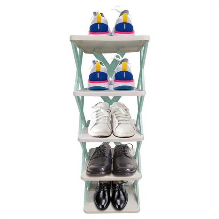  3 Tier Stackable Shoe Shelves, Small Shoe Rack Kids Shoe Rack  Easy Assembled Shoe Shelf Organizer Closet for Entryway, Hallway and  Closet(pink) : Home & Kitchen