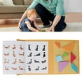 thumbnail image 4 of Kids Tangrams, Educational Increase Interaction Exercise Logical Thinking  Tangram Toys  for Kindergarten, 4 of 7