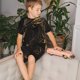 thumbnail image 4 of Balery Black And Gold Fire Dragon Conjunto de Pijama Infantil de Manga Corta con Estampado – Ropa de Dormir de Algodón Suave-X-Large, 4 of 6
