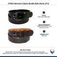 thumbnail image 5 of CTM  1 3/8 Inch Wide Basic Bridle Belt (Women), 5 of 5