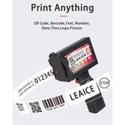 Leaice Handheld Inkjet Printer Gun with Ink Cartridge and 2000 mAh Battery 1 Inch Print height