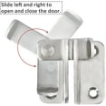 thumbnail image 4 of 3 Pcs Sliding Door Lock Padlock Hasp Door Lock Latch Buckle Lock Anti-theft Hook, Stainless Steel Brushed Finish, 4 of 5