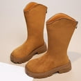 thumbnail image 4 of Zapatos De Ante Para Niños Botas altas de invierno para niñas, estilo casual, de media caña, para uso diario, talla 38, color marrón, paquete de 2 unidades Rkxzt, 4 of 9