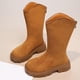 thumbnail image 4 of Zapatos De Ante Para Niños Botas altas de invierno para niñas, estilo casual, de media caña, para uso diario, talla 35, color marrón, paquete de 2 unidades Rkxzt, 4 of 9