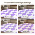 thumbnail image 7 of ODIKA Purple Tone Symmetrical Repeating Border Contemporary Checkered for Home Office, Gaming Room, Under Desk, Non-Slip Chair-Friendly, 7 of 7