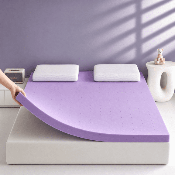 1.5 Inch Gel Memory Foam Mattress Topper Twin XL, Cooling Ventilated Bed Topper for Pressure Relief, Breathable Soft Pad, CertiPUR-US Certified