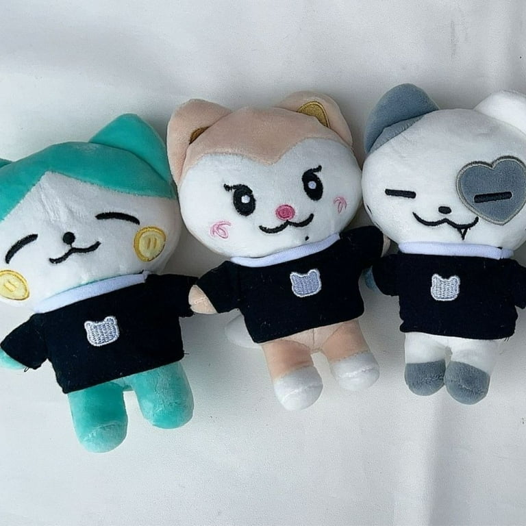 13cm Kpop Idol ITZY Plush Doll Black Clothes Twinzy Animal