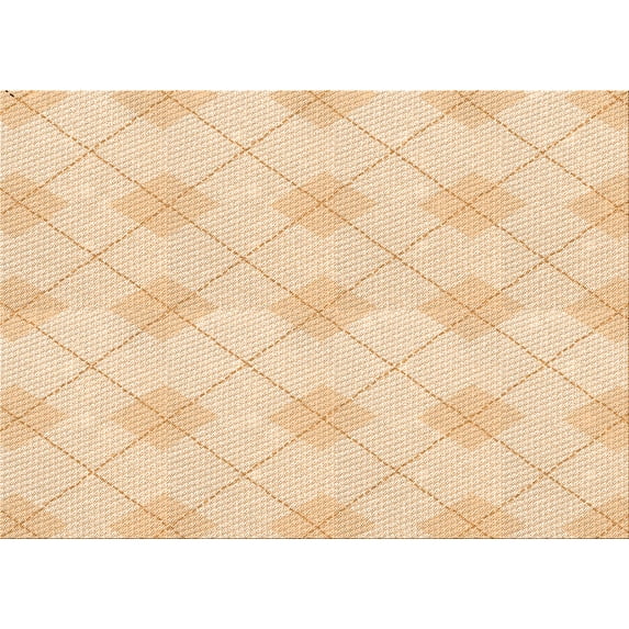 Ahgly Company Indoor Rectangle Patterned Cantaloupe Orange Area Rugs, 2' x 5'