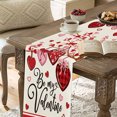 thumbnail image 5 of Valentine's Day Table Runner Super Soft Romantic Heart Table Runners 13x72 Inch - For Wedding Kitchen Party Holiday Picnic Home Decor, 5 of 7
