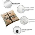 thumbnail image 6 of Bible Quotes Cushion Cover Raised On Sweet Tea and Jesus Throw Pillow Covers Bible Verses Religious Christmas Christian Pillow for Couch Sofa Bedroom Decorative Farmhouse Pillow, 6 of 7