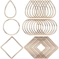 thumbnail image 1 of SHISUYAN 30pcs Geometric Figure Earring Hoops Earrings Findings Craft Earring Making Accessories, 1 of 8