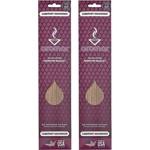 40 Incense Sticks Cabernet Sauvignon Scented Fragrance Aroma Therapy Hand Dipped
