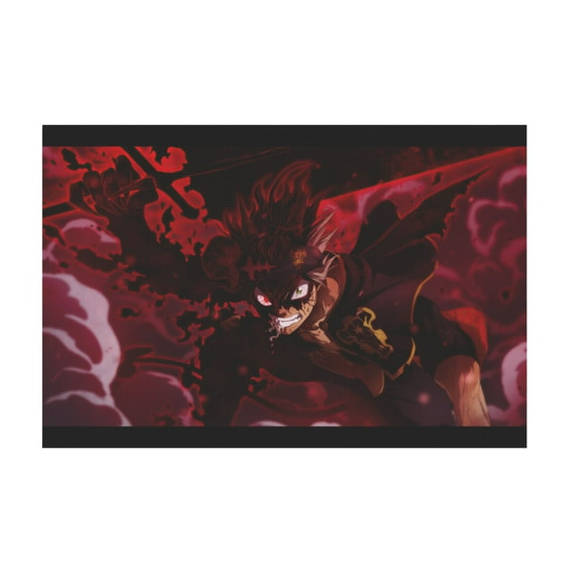 Qingyee Anime Canvas Poster Polyester Multi Size Decorative Poster,Black Clover Poster Anime Paint Decorative Poster