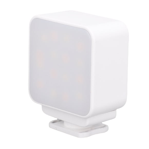 Lumière Selfie, Lumière Vidéo LED pour Caméra de Poche 3 Actions avec 16 Perles LED 3 Températures de Couleur 3000K 4700K 6500K Rechargeable