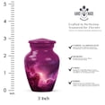 thumbnail image 2 of JAGASY Pink Galaxy Urn for Human Ashes - Nebula Stars Decorative Small Funeral Keepsake Urns - Pink Cosmic Clouds Tiny Urn for Ashes Adult Male - Miniature Urn Ash holder - (3 Inch), 2 of 7
