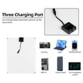 thumbnail image 2 of charging panel,20 Watt 12 Dsfen Panel 60a Pwm Battery Clips 22% Solar Panel Clips 22% Rv Kit 12 Volt Solar Lanru Panels Qisuo 20, 2 of 7