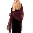 thumbnail image 2 of UDAUDU Shawls and Wraps for Evening Dresses Sheer Chiffon Women Elegant Comfort Soft Silky Wraps Wedding Bridal Scarf, 2 of 4
