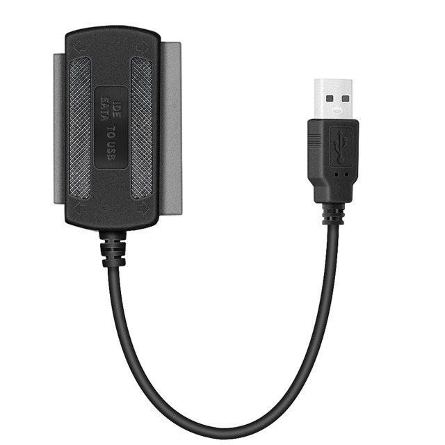 Alto Rendimiento Negro Usb 2,0 A Ide/Sata 2,5/3,5 Pulgadas Disco Duro Hdd Cable Adaptador Convertidor Para Ordenador De Oficina Y Hogar Moyic EL006425-00