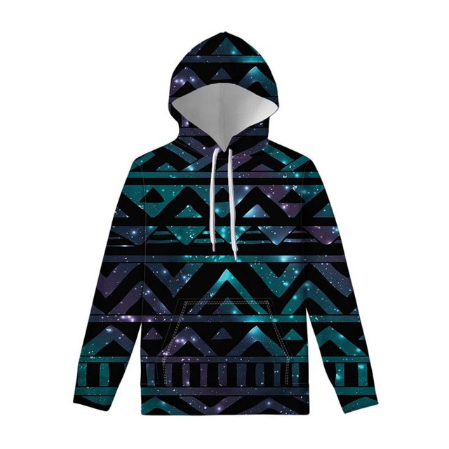Sweat à Capuche Graphique Tribal Aztèque Ancien pour Hommes Femmes Décontracté Imprimé 3D Coloré Manches Longues Pull