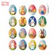thumbnail image 2 of Decoraciones de Pascua para el Hogar 16Pcs Lindo Conejo de Pascua Huevo de Pascua Colgando Ornamento 2D Plato Ornamento Llavero Colgante Pequeño para el Coche Retrovisor Espejo O Mochila, 2 of 6