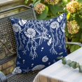 thumbnail image 6 of Starfish Coral Shell Throw Pillow Cover Navy Blue Cotton Linen Cushion Cover Throw Pillow Case with Invisible Zipper for Couch Sofa Bed Chair Car 18x18 Inch, 6 of 10