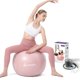 thumbnail image 1 of Pelota de ejercicio ElaraFit grande antiráfaga para yoga, pelota de pilates antideslizante con bomba, 1 of 9