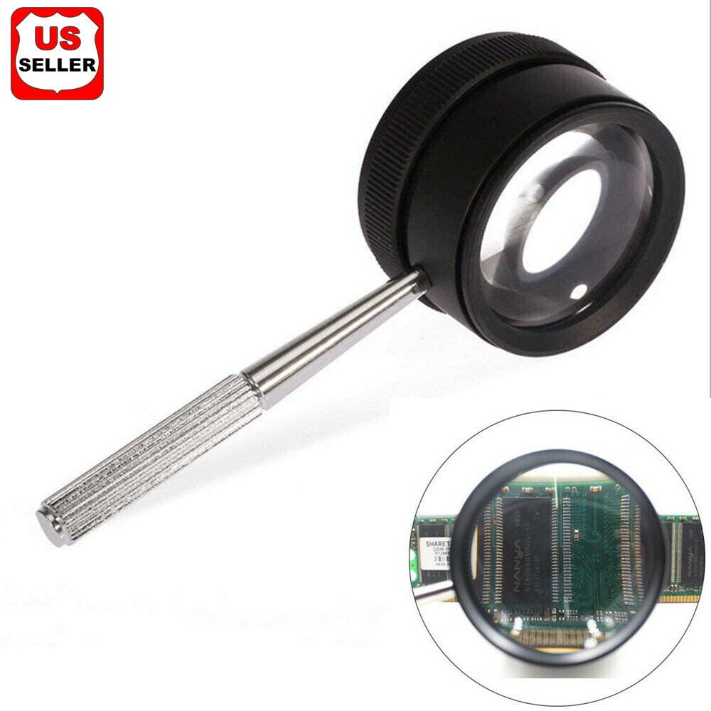 Magnifying Glass Lens 35X High Power Magnifier NonSlip Handle for