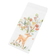 Panda Superstore PS-OFF490804011-YAN01705 Japanese Style Invitation Envelopes Artistic Deer Greetings Cards, Leaves - 30 Piece