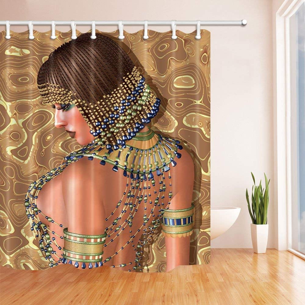 ARTJIA Egyptian Decor Sex Cleopatra Polyester Fabric Bathroom Shower