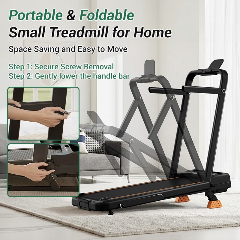 LEZEE 14% Incline Walking Pad, 2.5HP Motor, 6.3MPH, LED Display, 300 lbs Capacity, Compact Treadmill for Home