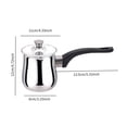 thumbnail image 3 of Rongfmy Cafetière Petite Casserole Universelle en Acier Inoxydable Tasse à Café pour 900ml, 3 of 9