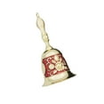 thumbnail image 1 of Campana de mano Vintage, campana de mano decorativa, mesa de comedor a prueba de herrumbre de Metal, timbre de llamada Retro para aula, escuela, Hotel rojo dorado, 1 of 8