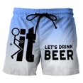thumbnail image 1 of Pantalones cortos de playa ANGGREK para hombres con estampado Cierre con cordón, 1 of 1
