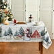 thumbnail image 1 of Horaldaily Servilletas de tela navideñas de 18.0 x 18.0 in, diseño de casa de muñeco de nieve de invierno, árboles de Navidad, decoración de cena de fiesta roja, servilletas lavables, juego de 6, 1 of 4