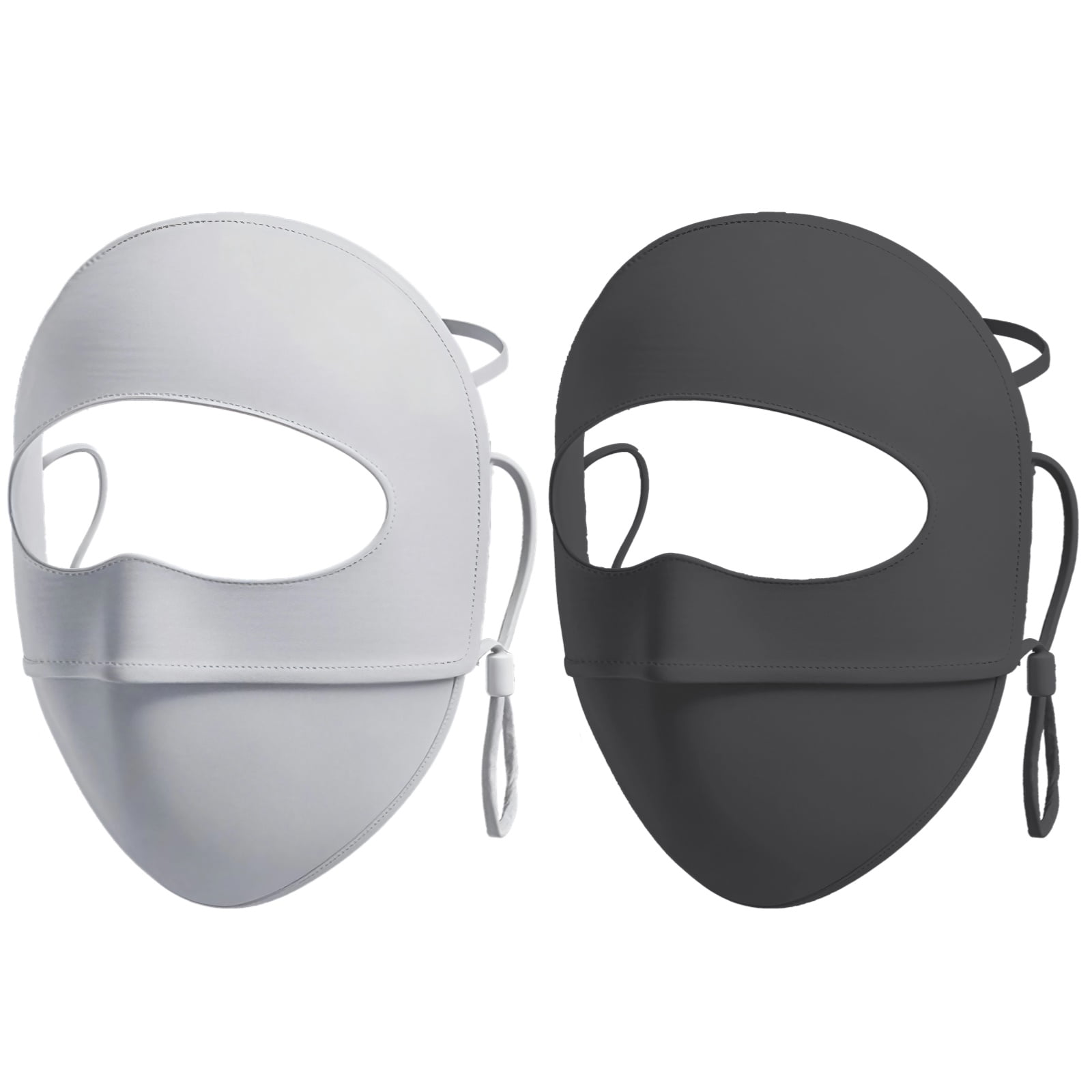 Face Masks for Sun Protection, Full-Face Sunlight Resistant UPF 50+, Windproof, Dustproof, and Breathable, Adjustable Headband, 2-Pack for Outdoor Sports, Hiking, and Daily Use