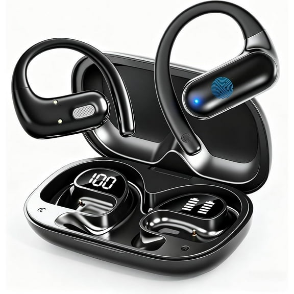 AI Translation Earbuds Real Time,182 Language Translator Earbuds,5-in-1 Open Ear Translator Device,Audifonos Traductores Inglés Español,Translating Headphones for Travel Learning with Charging Case